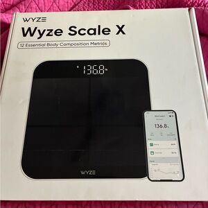 Wyze Black Bluetooth Body Composition Scale